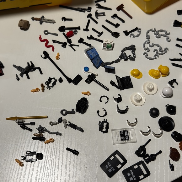 Lot of LEGO City Pieces Police, Fire & More Various Mini Figures w/Storage Boxes - Picture 14 of 16